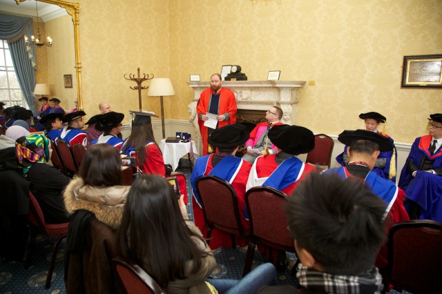 Professor John Kersey addresses EAU-OXCEL convocation